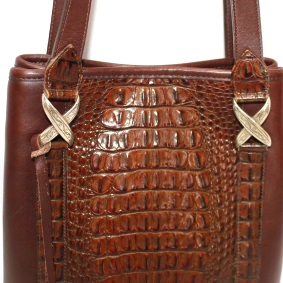Vintage Brighton Crocodile Embossed Leather Bag - Picture 3 of 11